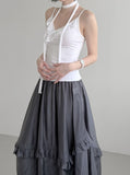 Illif Ruffle Scarf Sleeveless