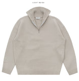 Rocco Half Zip Up Overfit Knit