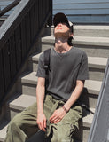 [LAN ARCHIVE] Pintuck Waffle Short Sleeve T-Shirt