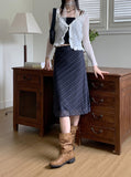 Grason suede gathered leather belted boots