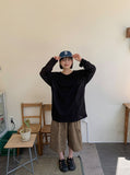 [unisex] Wild Color Linen Over Long Sleeve Tee