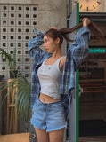 Mori Washed Checkered Shirt