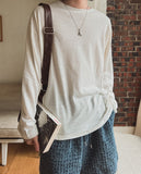 Youth Summer Daily Linen Long Sleeve T-shirt