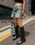 Bohemian Half-Length Denim Pants