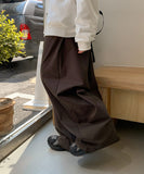 Paylin Layered Wrap Skirt Wide Pants