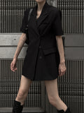 Tabarin wrap one piece short sleeve jacket