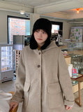 Hisha Quilted Hood Half Coat