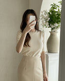Tilli Pearl Neck Half Length Knit
