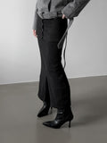 Janet two-way slit long skirt