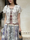 Onday Ethnic Patterned Sleeveless One Piece (Belt set)