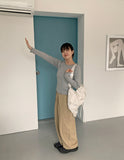 Ian Wave Slit Cotton Pants