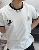 Tran 87 Emblem Ringer Short Sleeve T-shirt