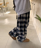 [unisex] Meld banding hairy check string pants