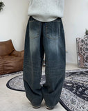 Teni Washing Balloon Denim Pants