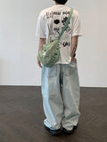 Museum back letter half T-shirts