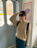 Mekin pocket cable knit