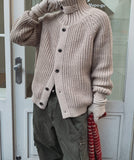 Crane Loose Fit Adjust Knit Cardigan