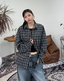 Miru Overfit Check Shirt