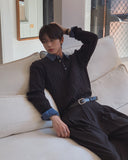 [UL] Mua Cable Henley Neck Basic Knit