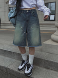 Nook's Rivet Square Denim Shorts