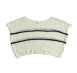 Striped Loose Knit Crop Top