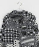 Pitanne Dot Patch Knit Cardigan Jacket
