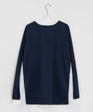 [Unisex] Charenty Color Matching Sporty Printing Long Sleeve Tee