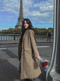 Benia Herringbone Long Coat