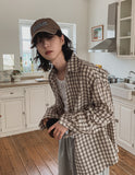Scuz seersucker check shirt