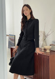 Mikel Collar Short Jacket Long Skirt Set