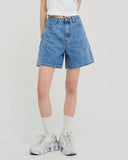 [U-DENIM] Summer A-line Half Denim Pants