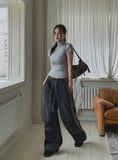 Tern line denim parachute pants