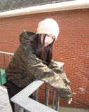 Jack Camo Two-Way String Hood Bomber Jacket