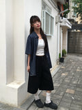 Conce Buckle Back Point Bermuda Cotton Short Pants