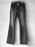 Low cut bootcut denim
