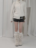 Ketone High Neck Button Cardigan