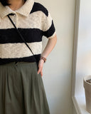 Lovey pin tuck cotton banding long skirt FW ver