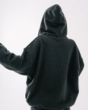 Dust pigment hood zip-up