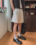 Luan Linen D-Ring Bermuda Shorts