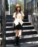 Morin Wavy Layer Frill Skirt