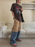 Match two-way cargo wide pants