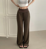 Bootcut ver. Fold Mesh Fabric Banding Bootcut Pants