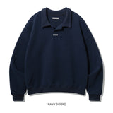 Low collar sweat shirts