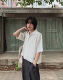 Dekki cropped tweed half shirt