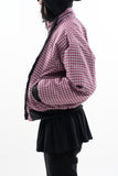 Rebear reversible check short padding jumper