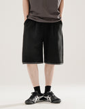 Flash Summer One-Tuck Color Matching Half Pants