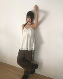 Kensi low-rise nylon track wide pants