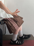 Goodell Line Color Matching Nylon Banding Bermuda Pants
