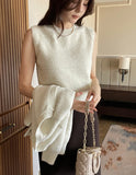 Queenb Sequin Sleeveless Knit Cardigan Set