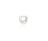 Plump Twist Silver (W) One-Touch Earrings S